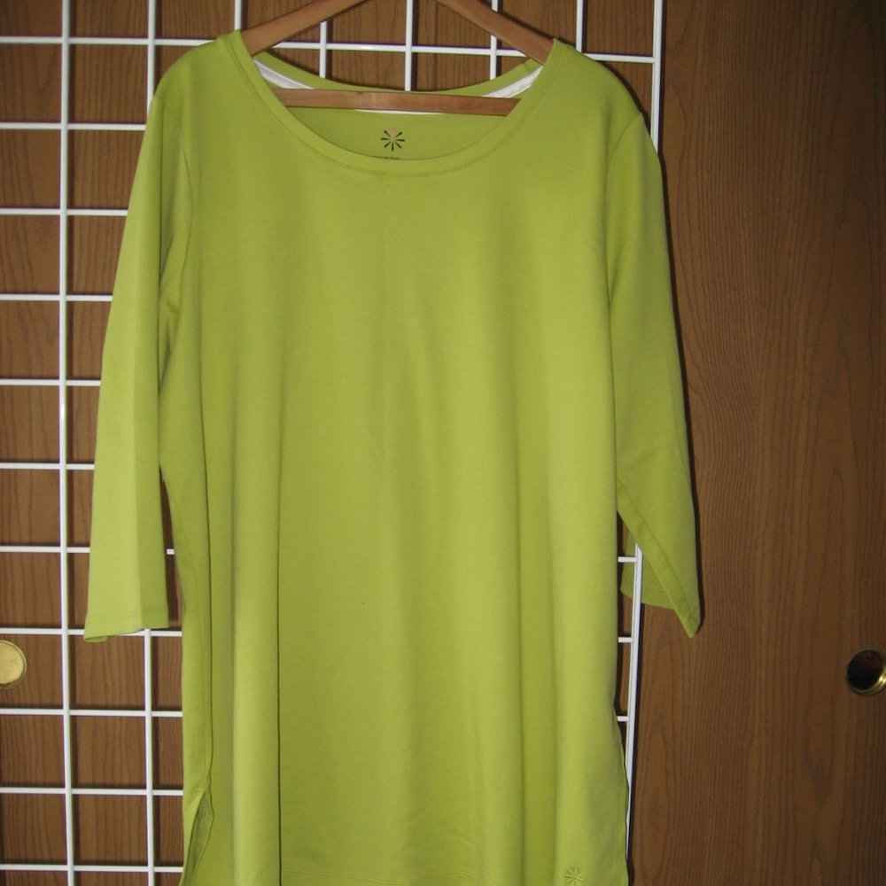 Isaac Mizrahi Live Essentials pima cotton tunic - sz 2X
